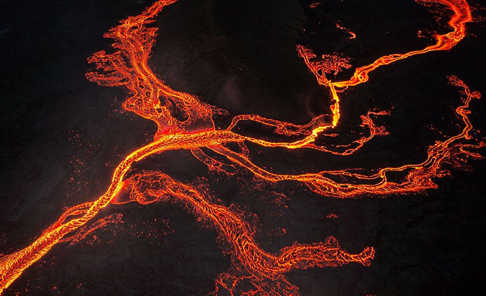 Lava River Abstract art print by James Bian for $57.95 CAD