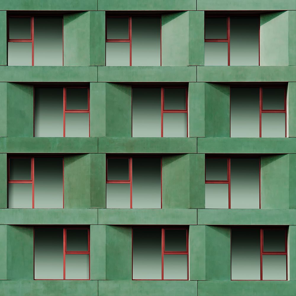 Urban green art print by Luc Vangindertael for $57.95 CAD