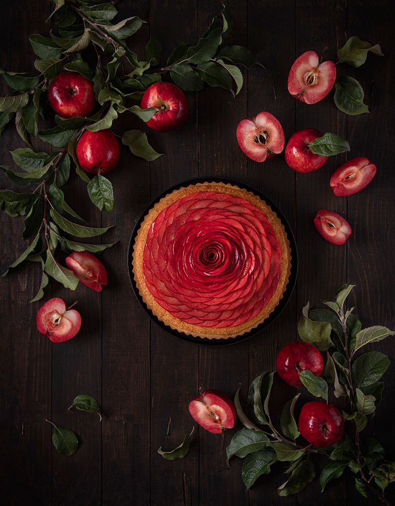 Redlove apples frangipane tart art print by Diana Popescu for $57.95 CAD