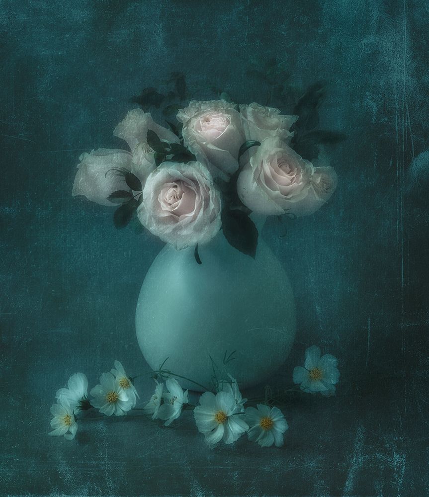 Old roses art print by Judy Tseng for $57.95 CAD