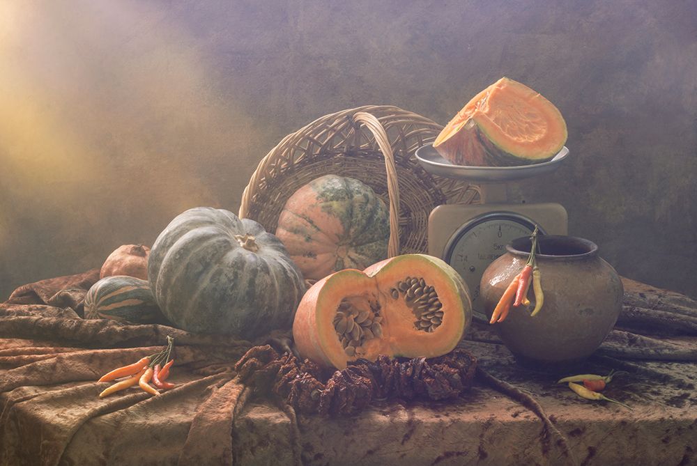 Still Life With Pumpkins art print by Ustinagreen for $57.95 CAD
