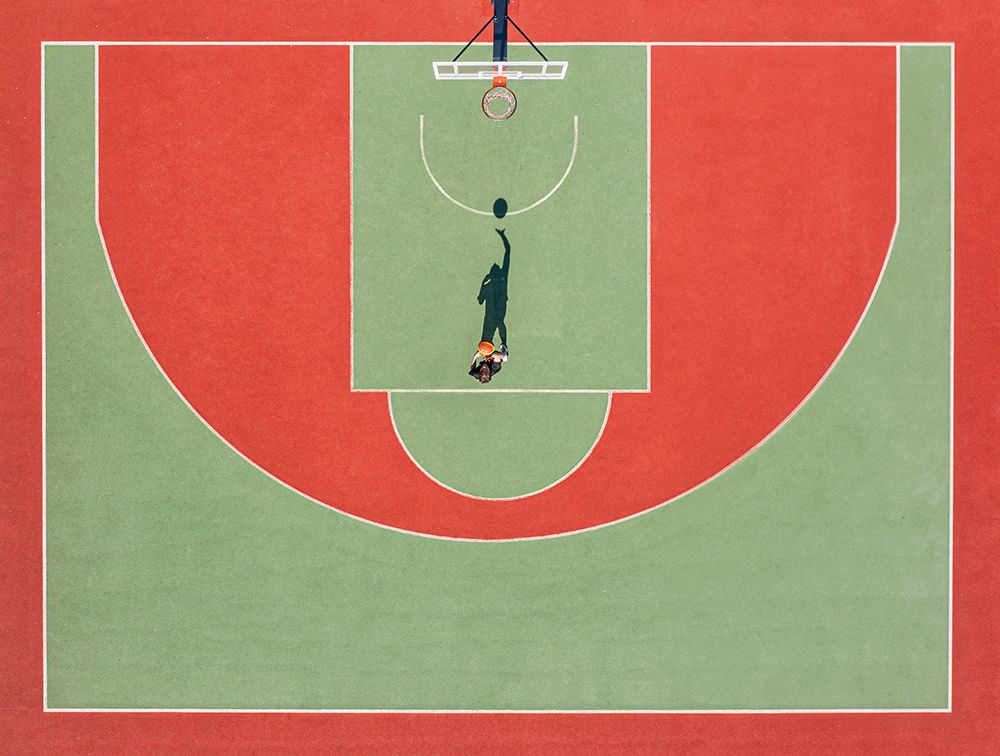 Shadow basketball art print by Ekaterina Polischuk for $57.95 CAD