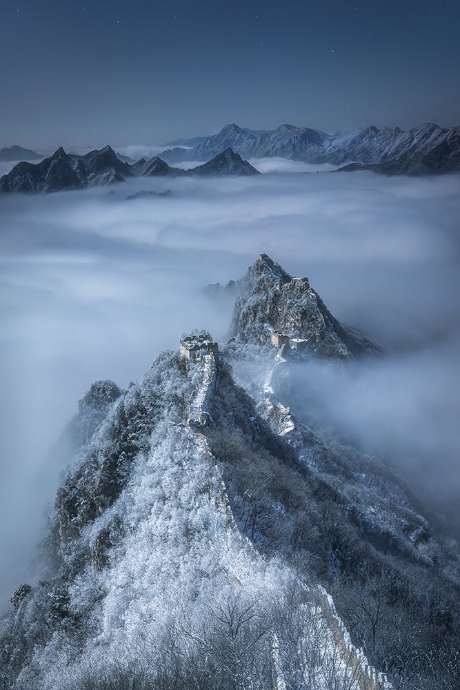 Jian Kou Great Wall in the clouds art print by Yuan Cui for $57.95 CAD