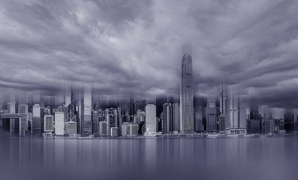 A View Of Victoria Harbor In Hongkong art print by Weihong Liu for $57.95 CAD