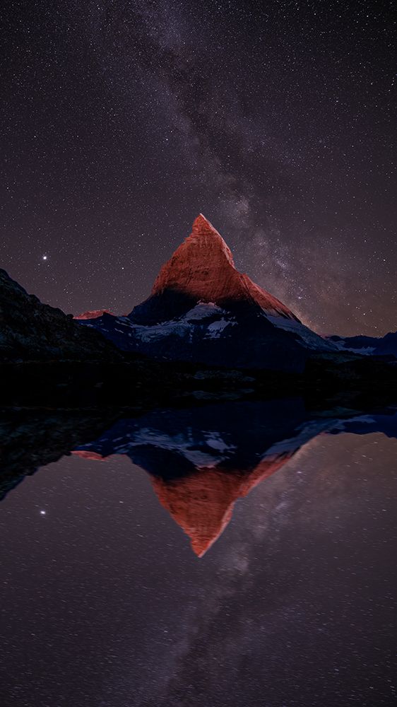A mountain of stars art print by Baldea Victor for $57.95 CAD