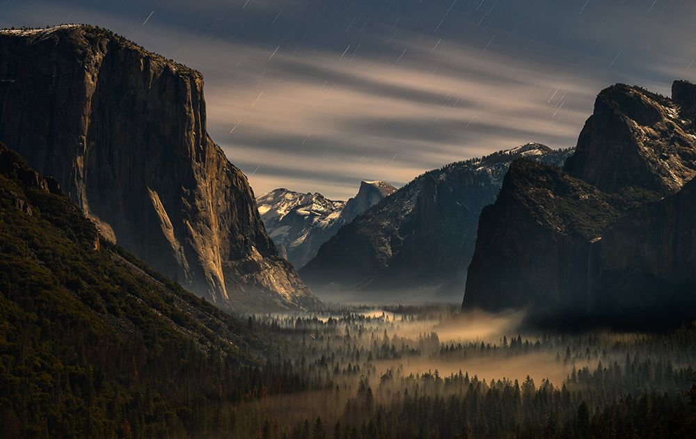Tunnel View at Night art print by Ning Lin for $57.95 CAD