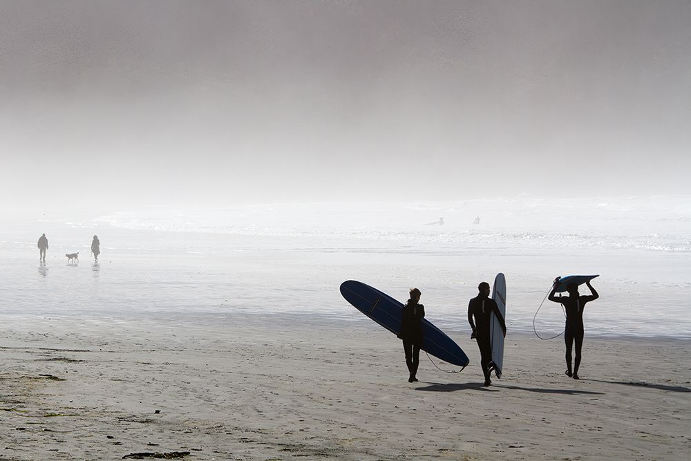 Surfing Time In A Foggy Day art print by Ugur Erkmen for $57.95 CAD