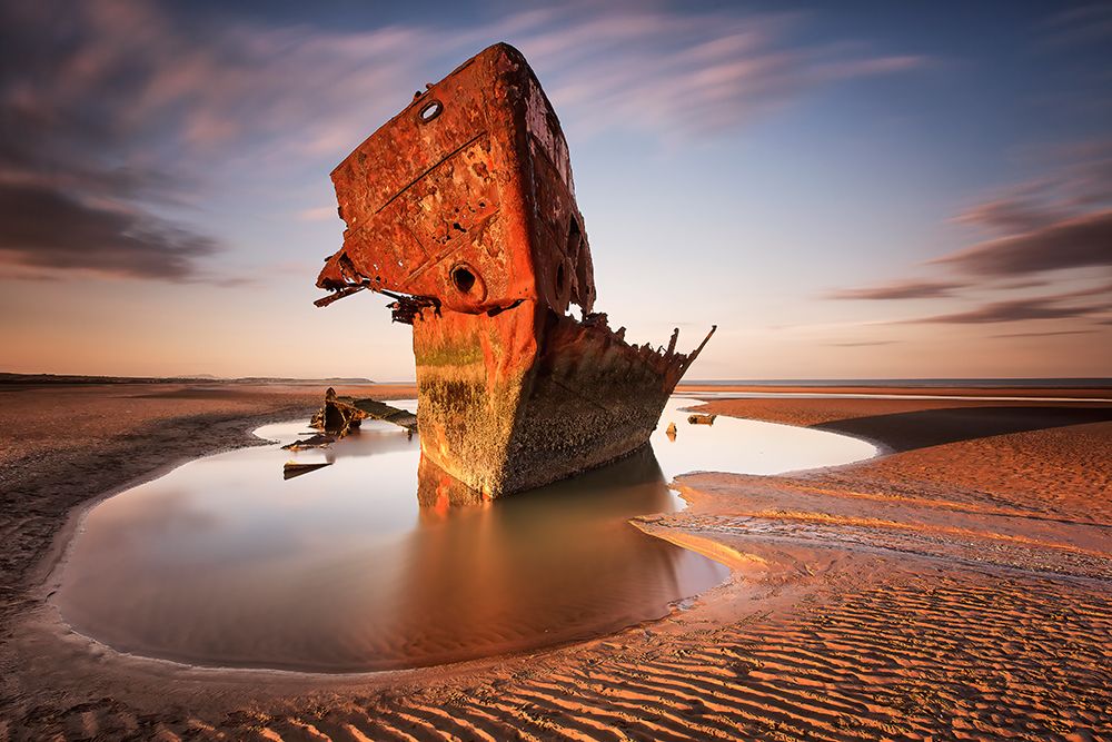 Baltray ship wrack art print by Peter Krocka for $57.95 CAD