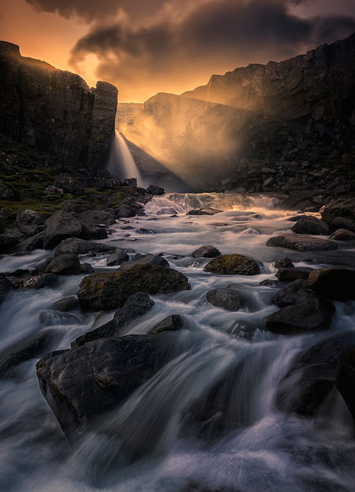 Light beams art print by Larry Deng for $57.95 CAD