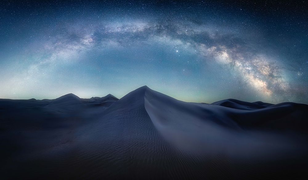 Desert Starry Sky art print by Yuan Cui for $57.95 CAD