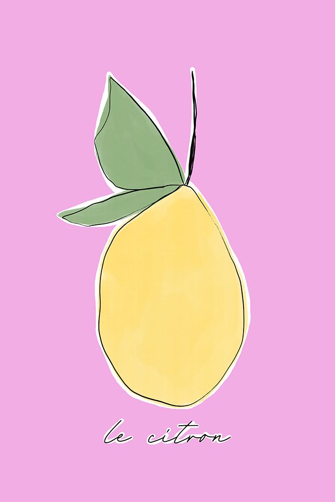 Le Citron art print by Anastasia Sawall for $57.95 CAD