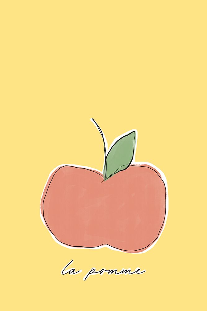 La Pomme art print by Anastasia Sawall for $57.95 CAD