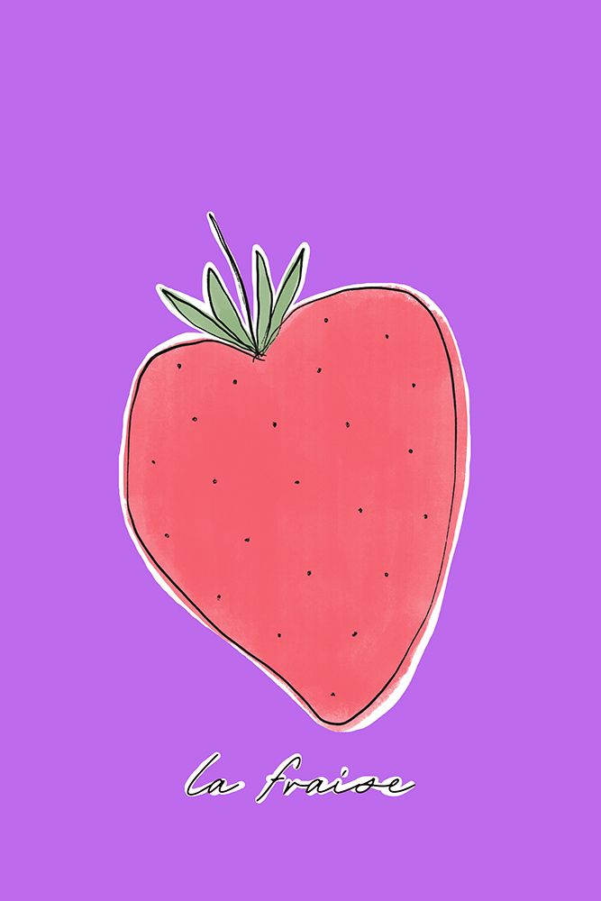 La Fraise art print by Anastasia Sawall for $57.95 CAD