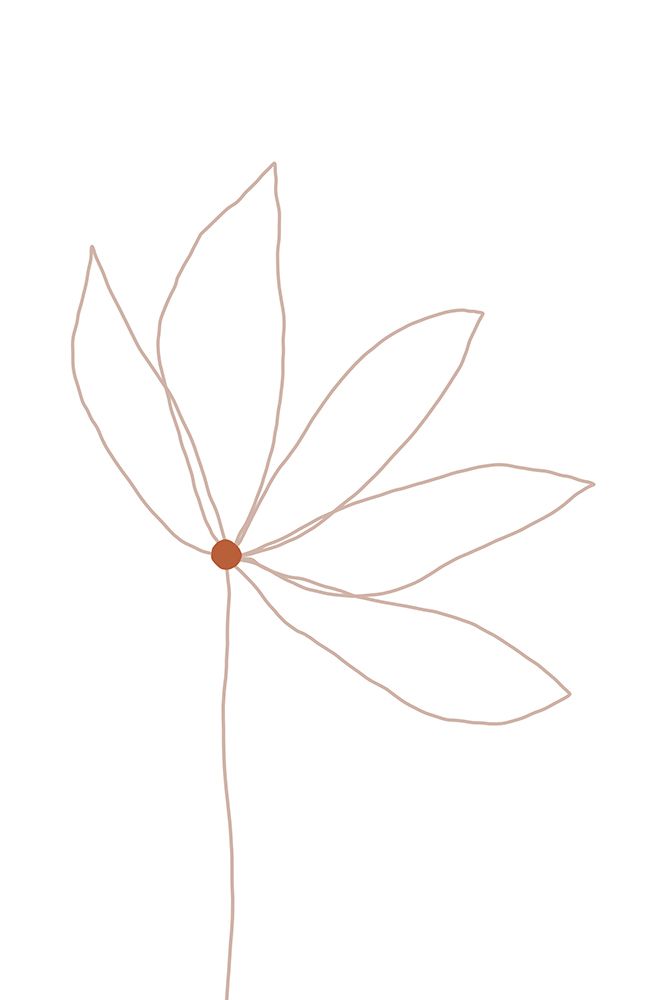 Minimal Flower art print by Anastasia Sawall for $57.95 CAD