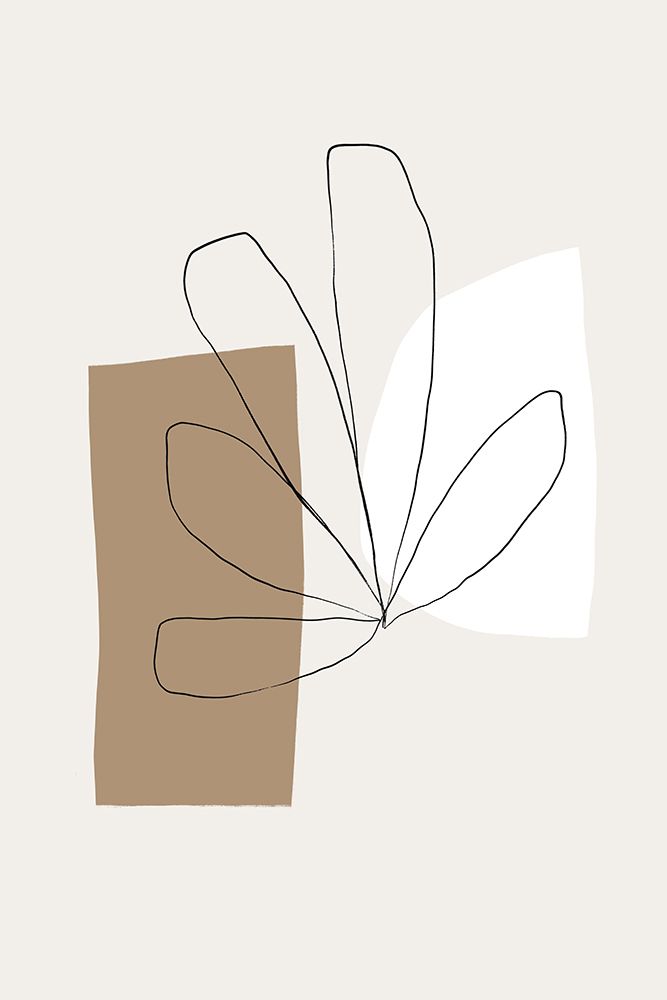 Flower and Shapes art print by Anastasia Sawall for $57.95 CAD