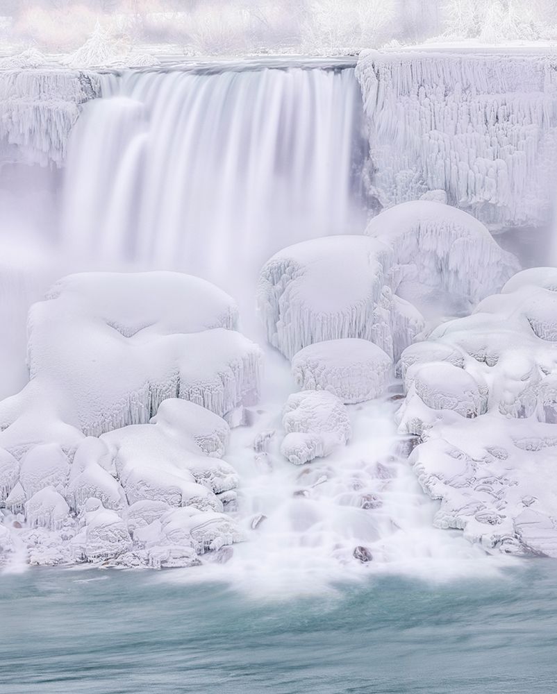 The Dreaming Frozen Waterfall art print by Ling Lu for $57.95 CAD