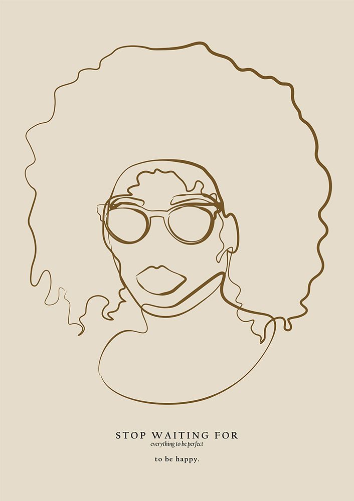 Woman face with glasses art print by NKTN for $57.95 CAD