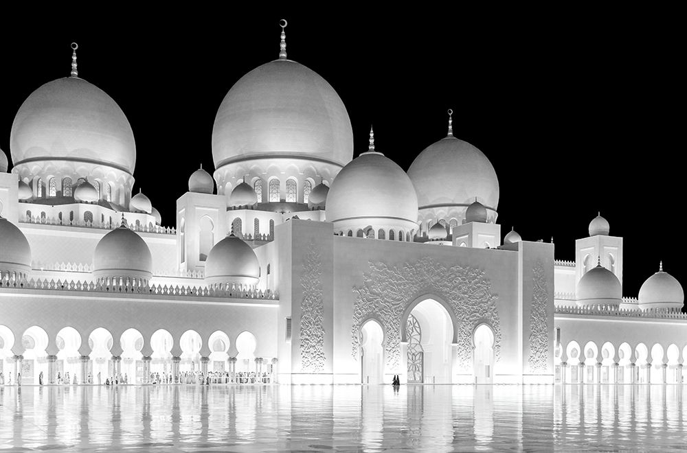 Light Of Abu Dhabi Grand Mosque art print by Jie Jin for $57.95 CAD