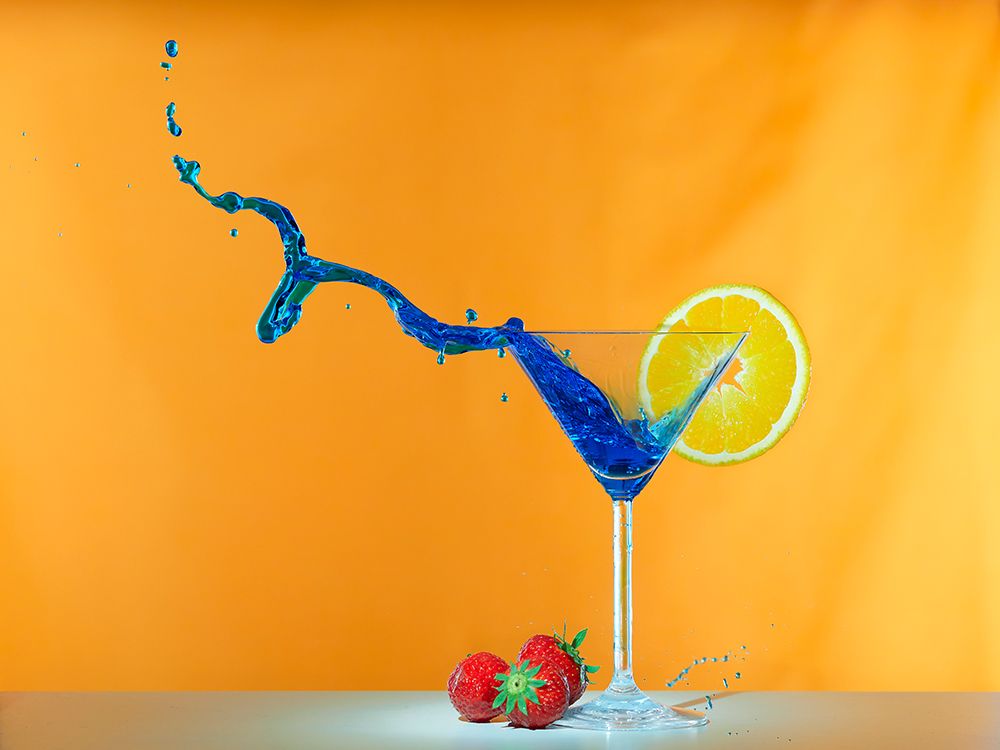 excited, bubbly, refreshing art print by Martin Groth for $57.95 CAD