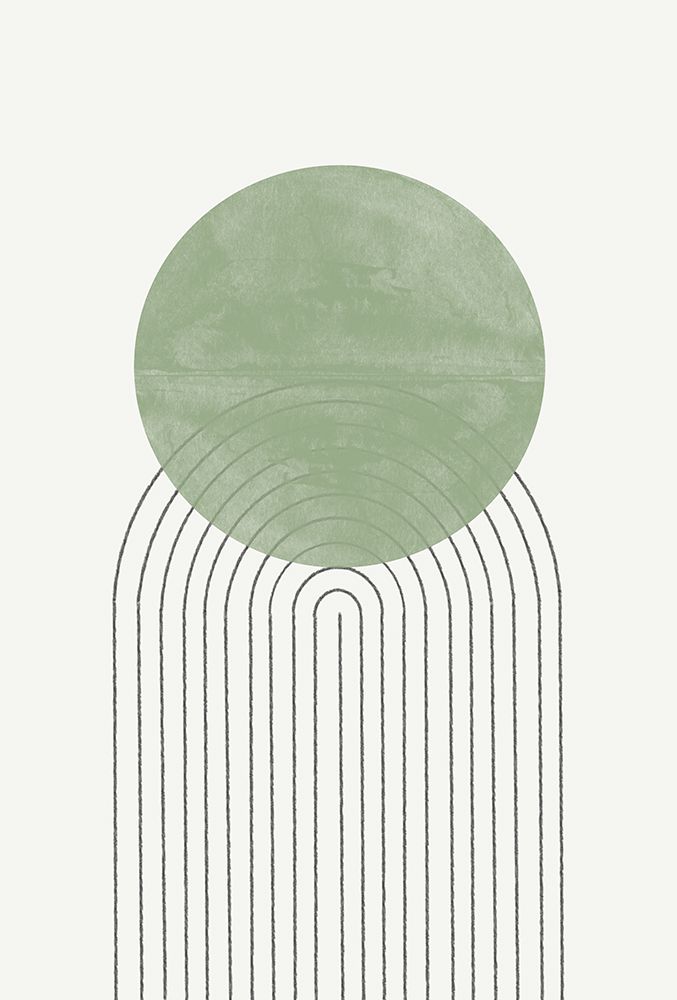 Green Moon No1. art print by The Miuus Studio for $57.95 CAD