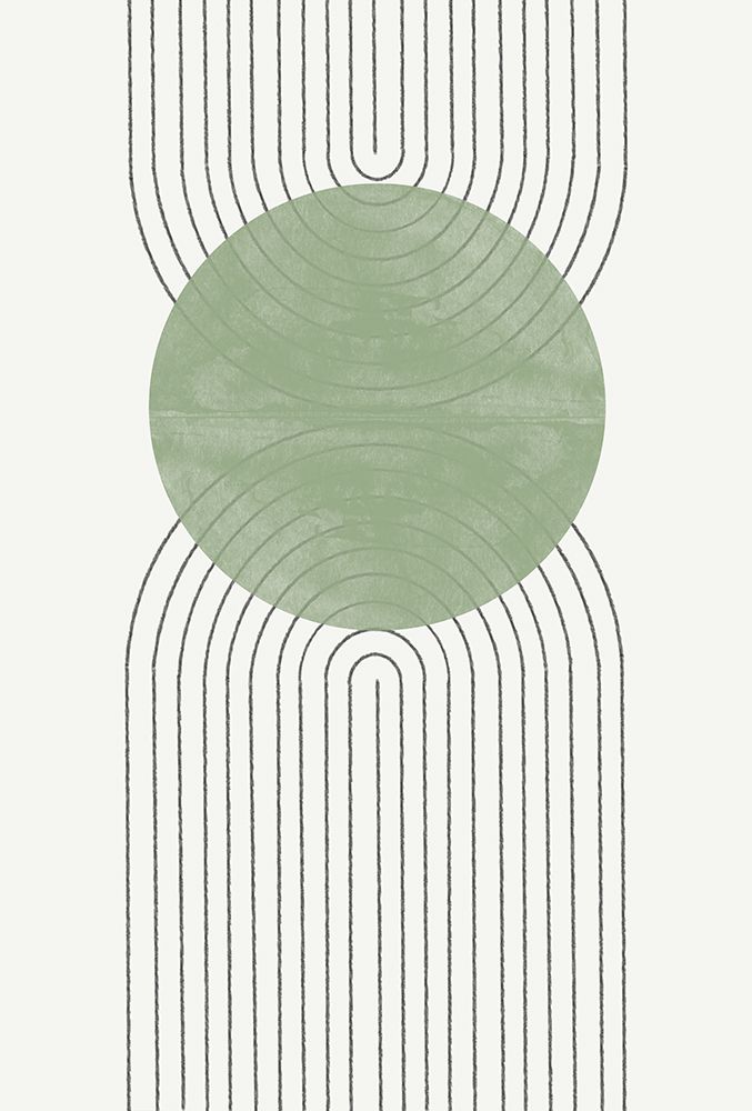 Green Moon No2. art print by The Miuus Studio for $57.95 CAD