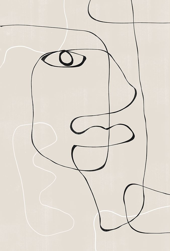 Abstract Face No1. art print by The Miuus Studio for $57.95 CAD