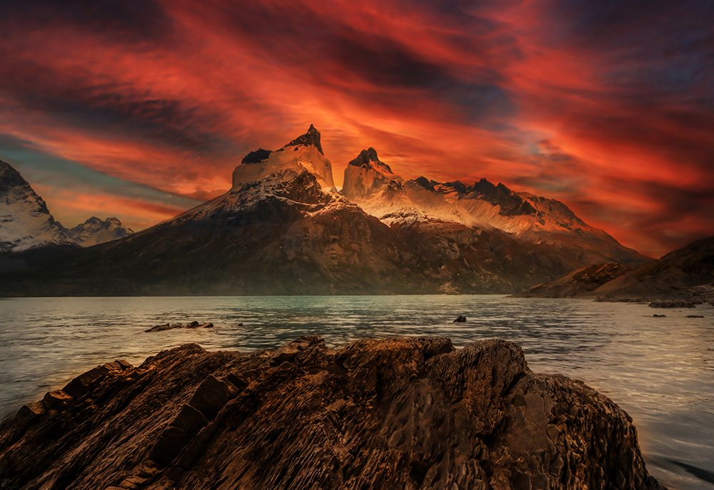 Mountain color art print by Yuan Su for $57.95 CAD