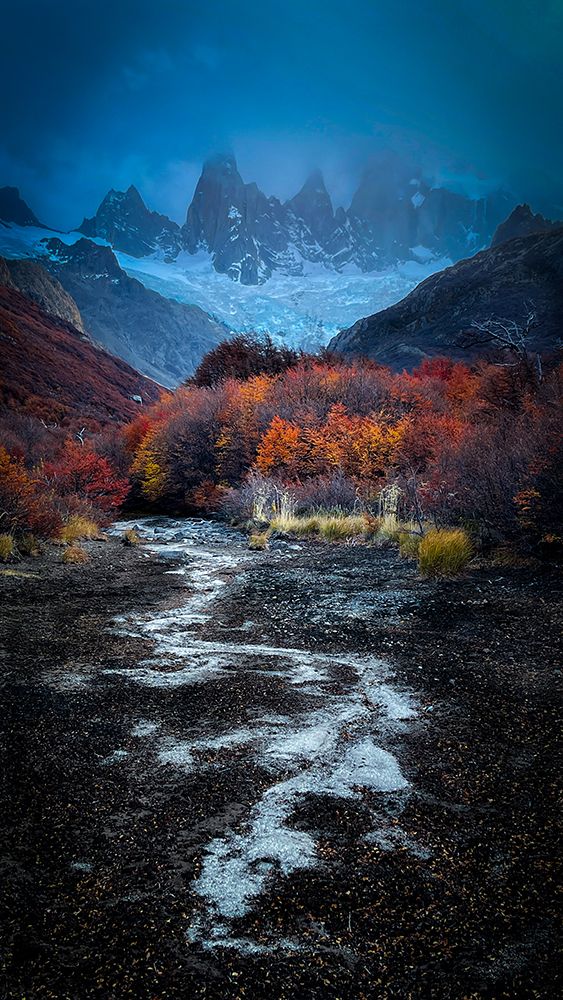 A dragon from the Fitz Roy art print by Bing Li for $57.95 CAD