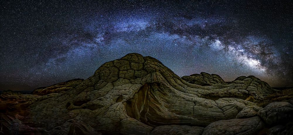 Milky Way over the Silent Mountains art print by Mei Zhang for $57.95 CAD