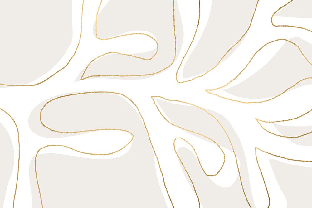 Abstract Twig White And Gold art print by Uplusmestudio for $57.95 CAD