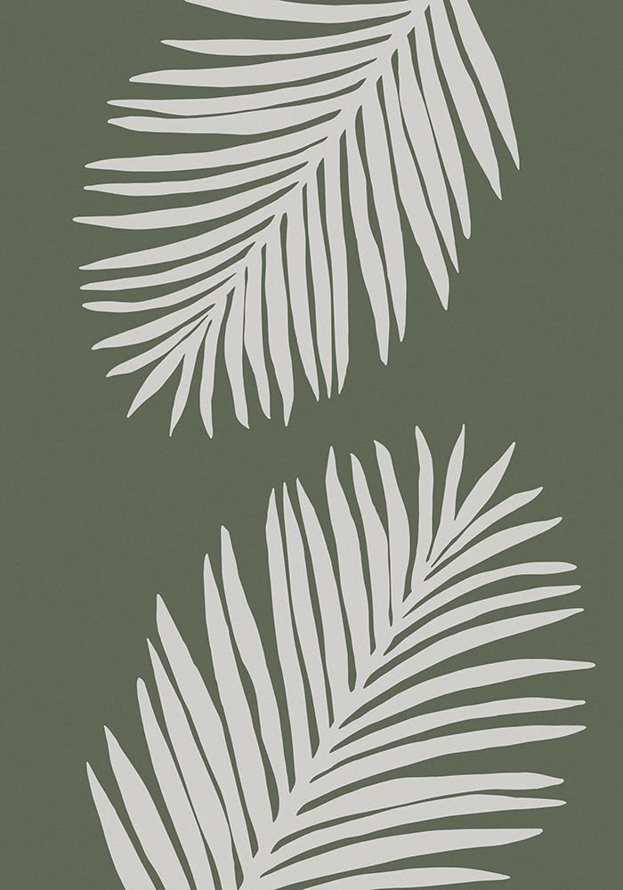 PALM LEAF 06 GREEN WHITE art print by 1x Studio for $57.95 CAD