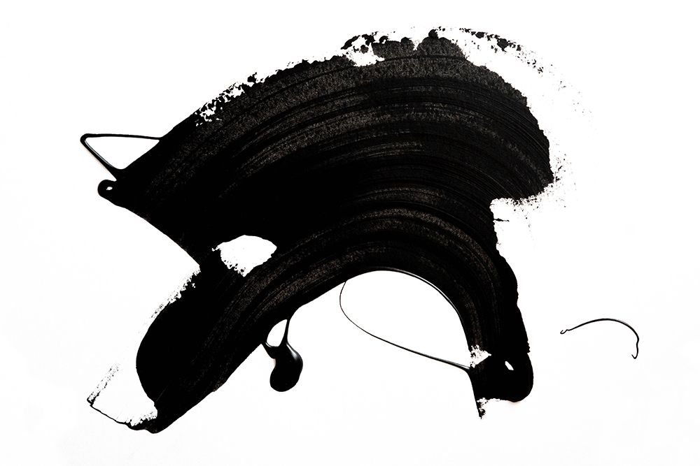 Black Abstract Stroke art print by Uplusmestudio for $57.95 CAD
