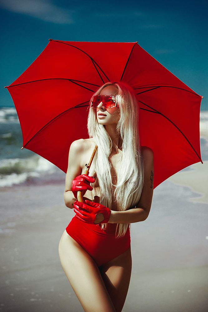 The Red Umbrella art print by Ruslan Bolgov (Axe) for $57.95 CAD