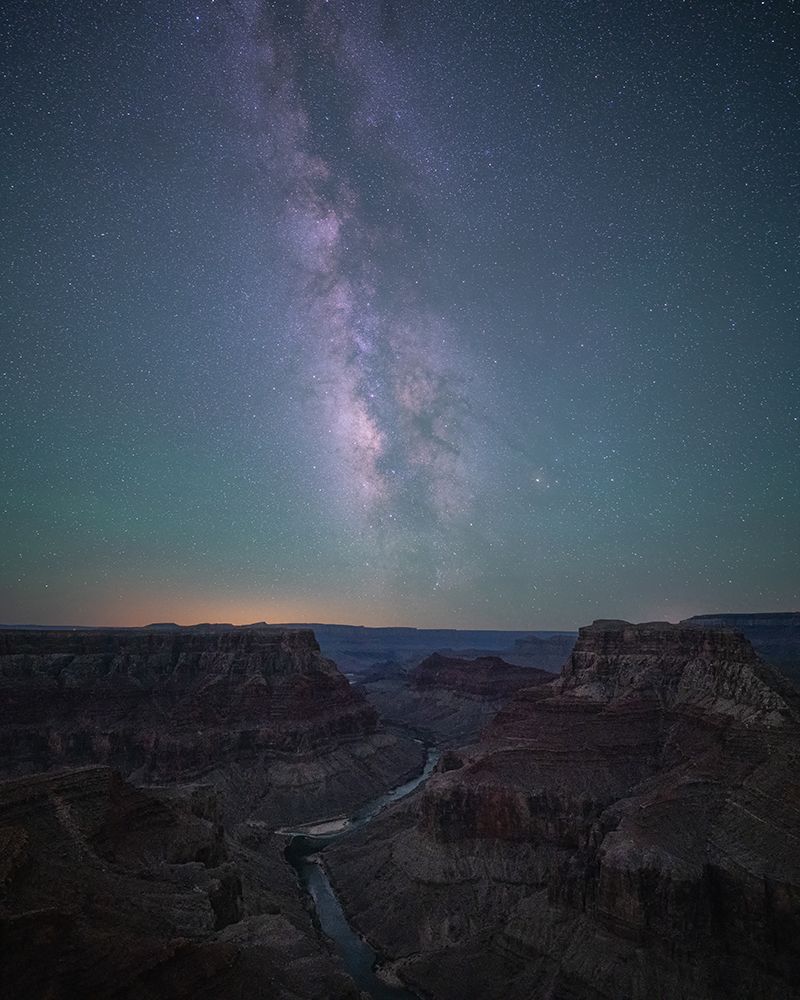 Grand Canyon and Milky Way art print by Willa Wei for $57.95 CAD