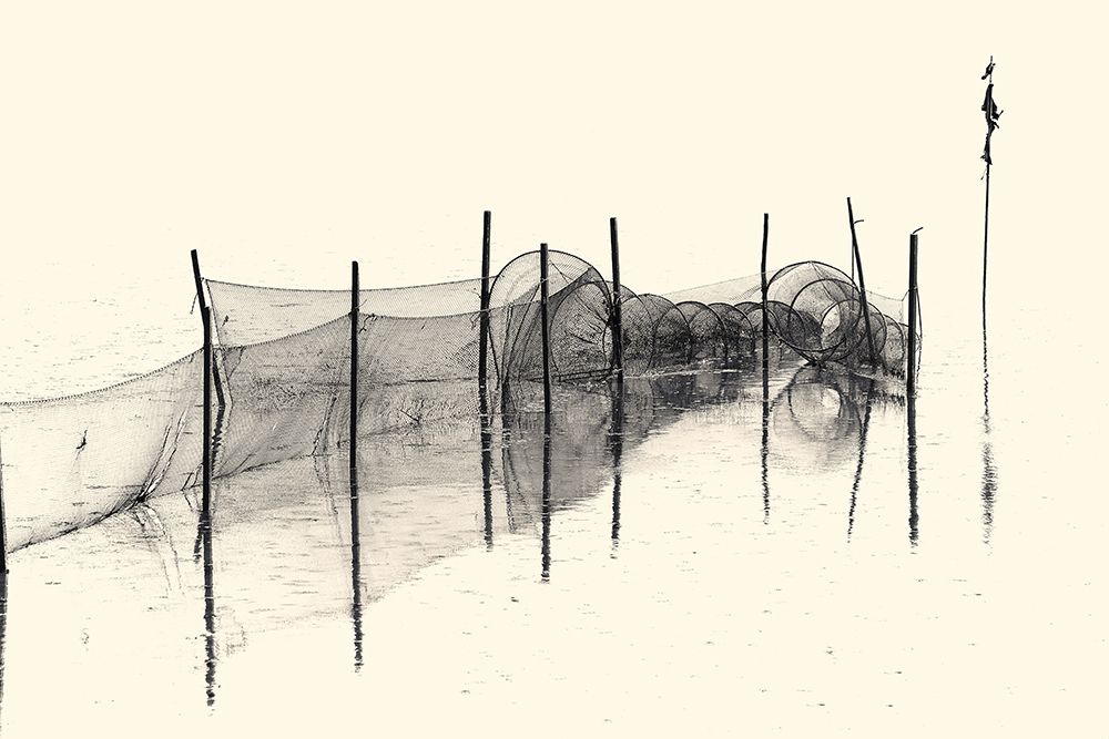 Fish Trap Bw art print by Bodo Balzer for $57.95 CAD