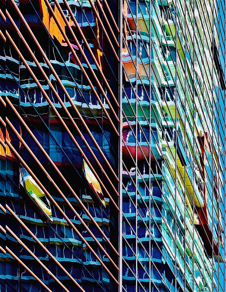 Reflections in glass - Ramat Gan art print by Arnon Orbach for $57.95 CAD