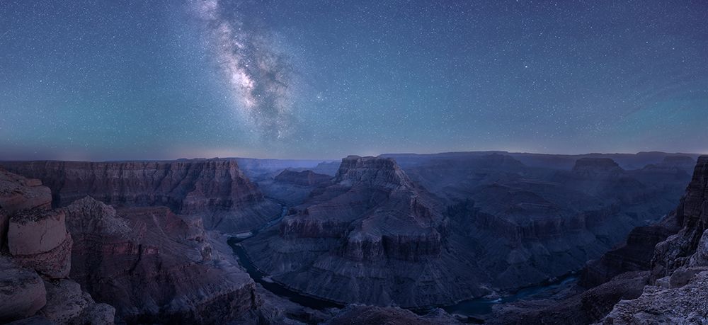 Grand Canyon And Milky Way art print by Willa Wei for $57.95 CAD