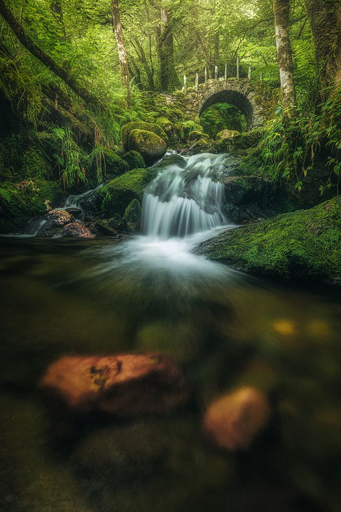 Scotland - Fairy Glen Bridge art print by Jean Claude Castor for $57.95 CAD