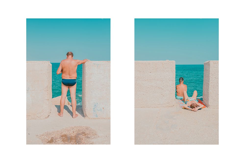 Lungomare - Diptych 1 art print by Roberto Ruoli for $57.95 CAD