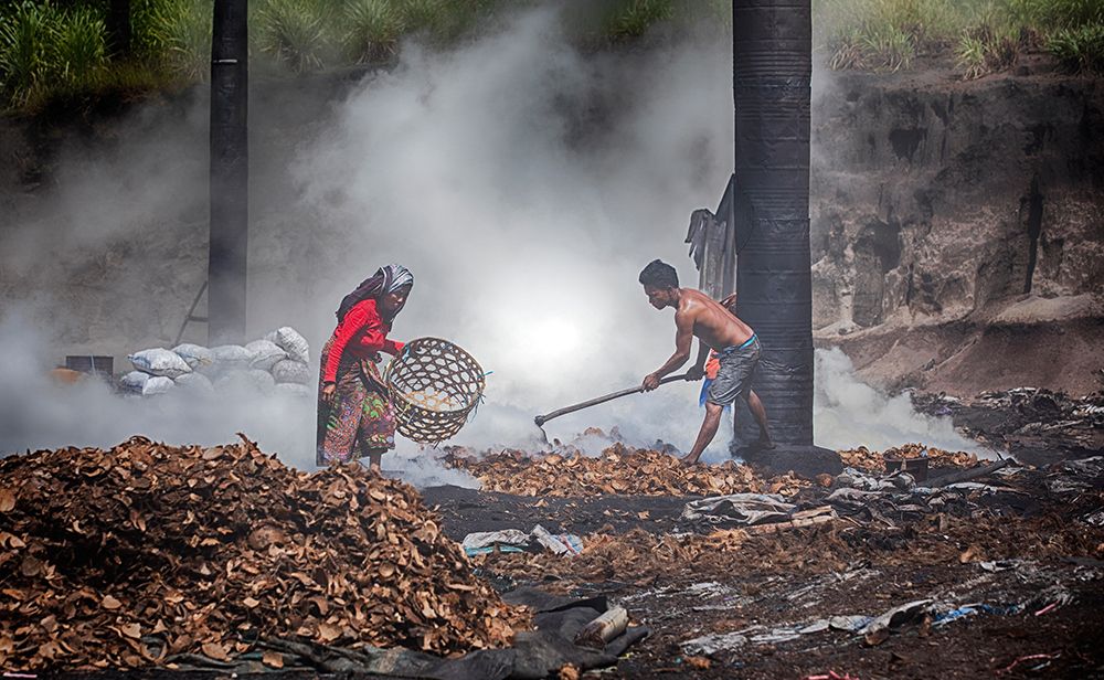 Make Charcoal From Coconut Shells art print by Angela Muliani Hartojo for $57.95 CAD