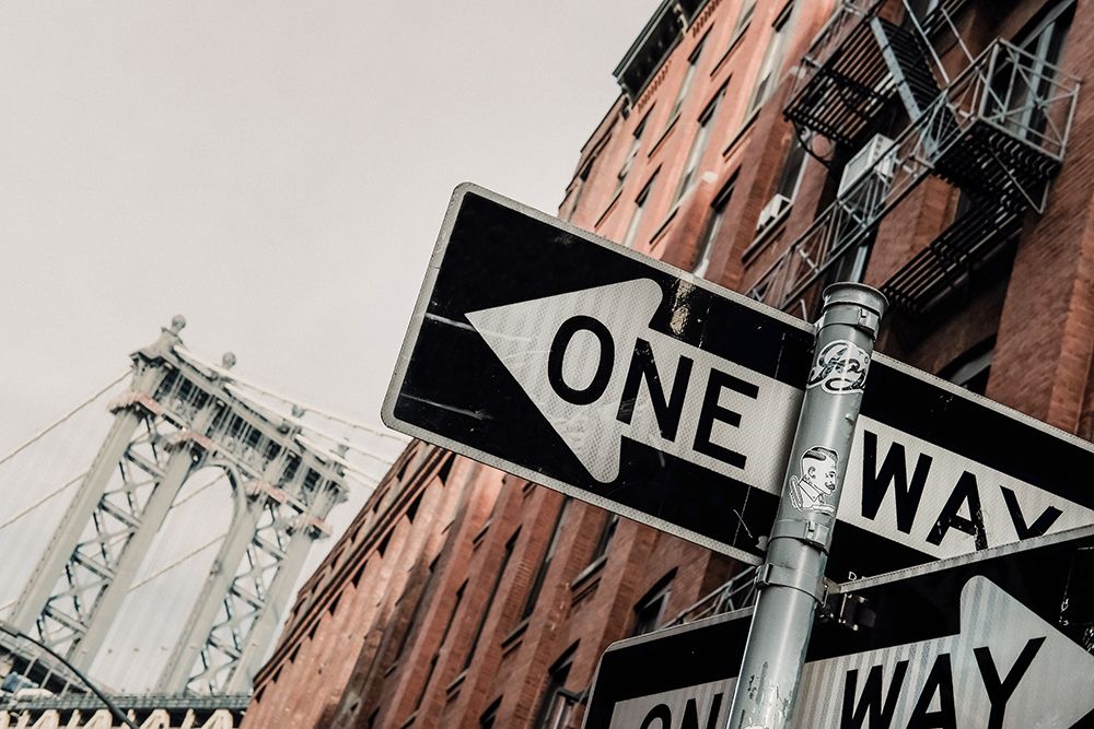 Manhattan Bridge One Way art print by Rikard Martin for $57.95 CAD