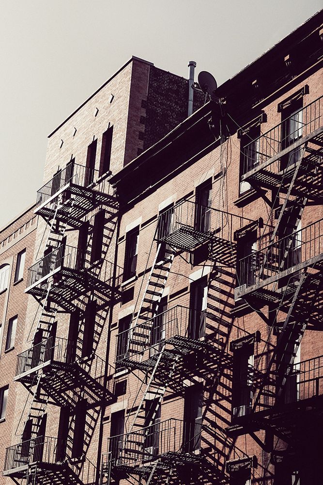 New York City Fire Escapes 02 art print by Rikard Martin for $57.95 CAD