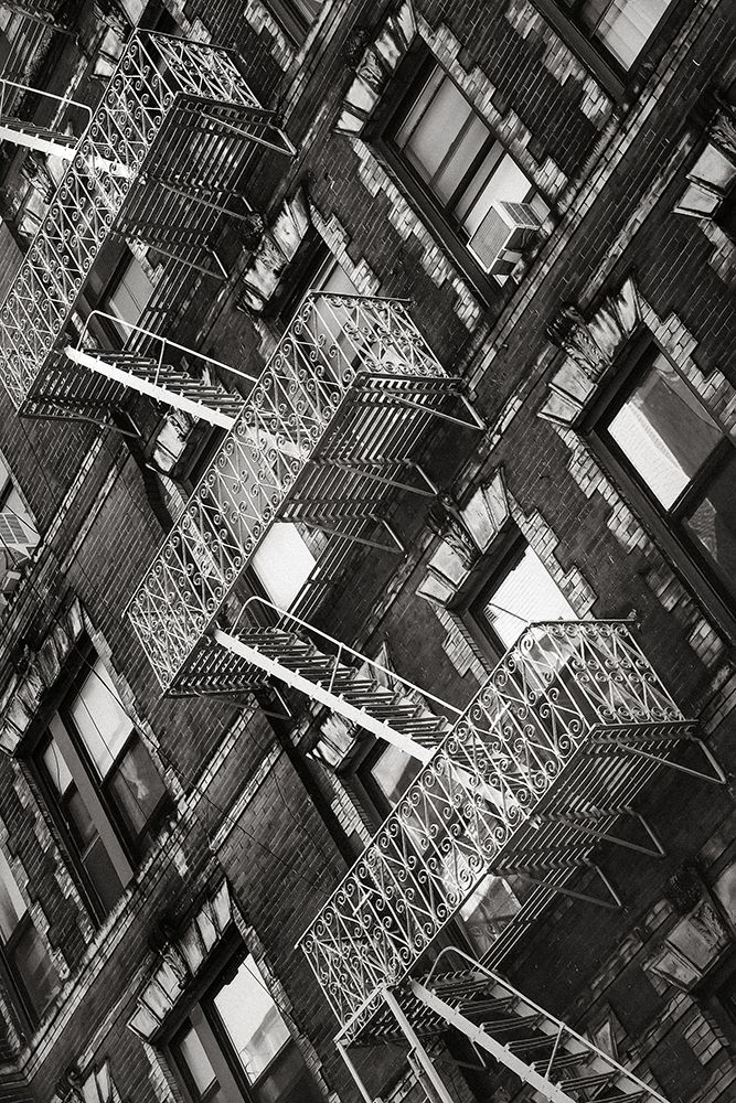 New York City Fire Escapes 04 art print by Rikard Martin for $57.95 CAD