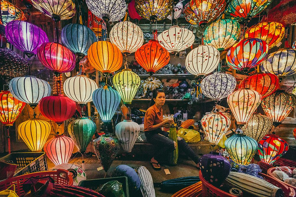 A Girl With Lanterns art print by Samara Ratnayake for $57.95 CAD