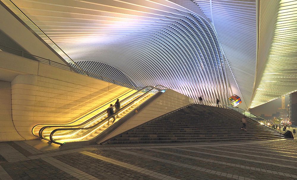 Station Luik ,Werk Van Calatrava art print by Piet Agterhof for $57.95 CAD