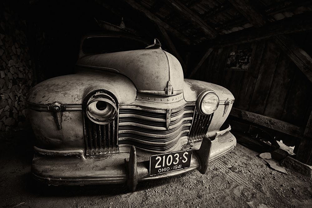 Barn Find - Oldsmobile art print by Peter Schade for $57.95 CAD