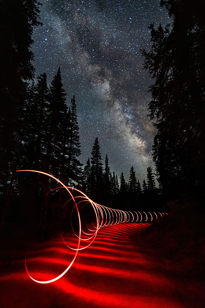 Light Painting Under The Milky Way art print by Way Yanuy for $57.95 CAD