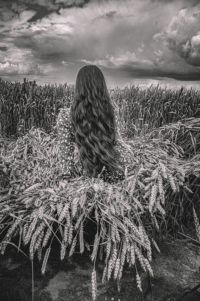 Hair In Field art print by Dzintra Zvagina for $57.95 CAD