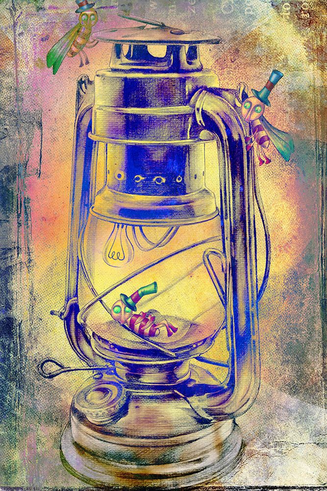 The lamp and her dream art print by Rafal Kulik for $57.95 CAD