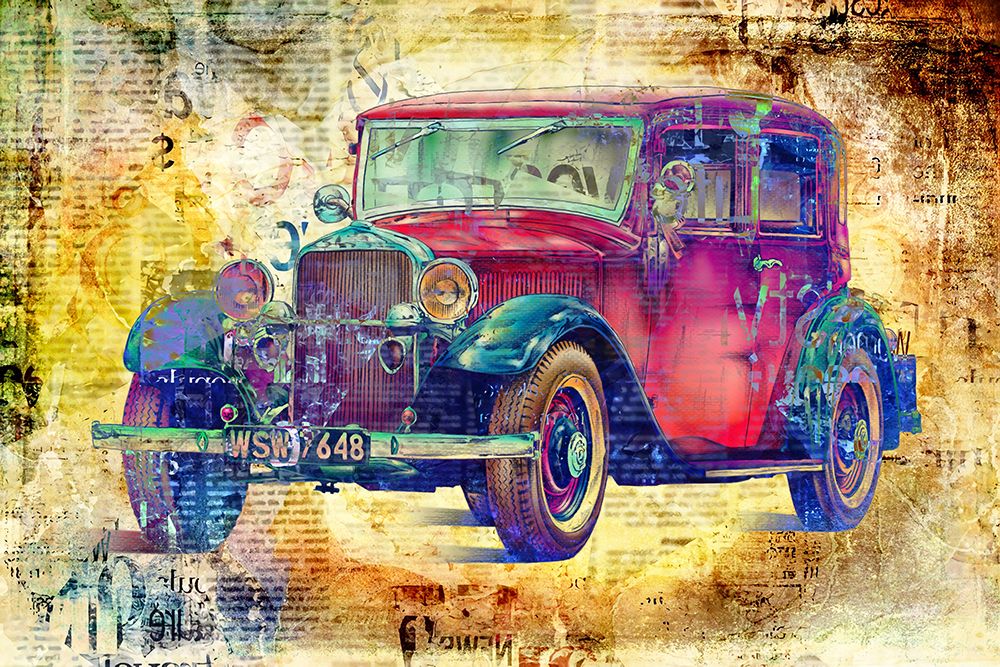 Vintage car 4 art print by Rafal Kulik for $57.95 CAD